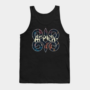 Ghana Akan Adinkra Symbol Africa Ankara Pattern Tank Top